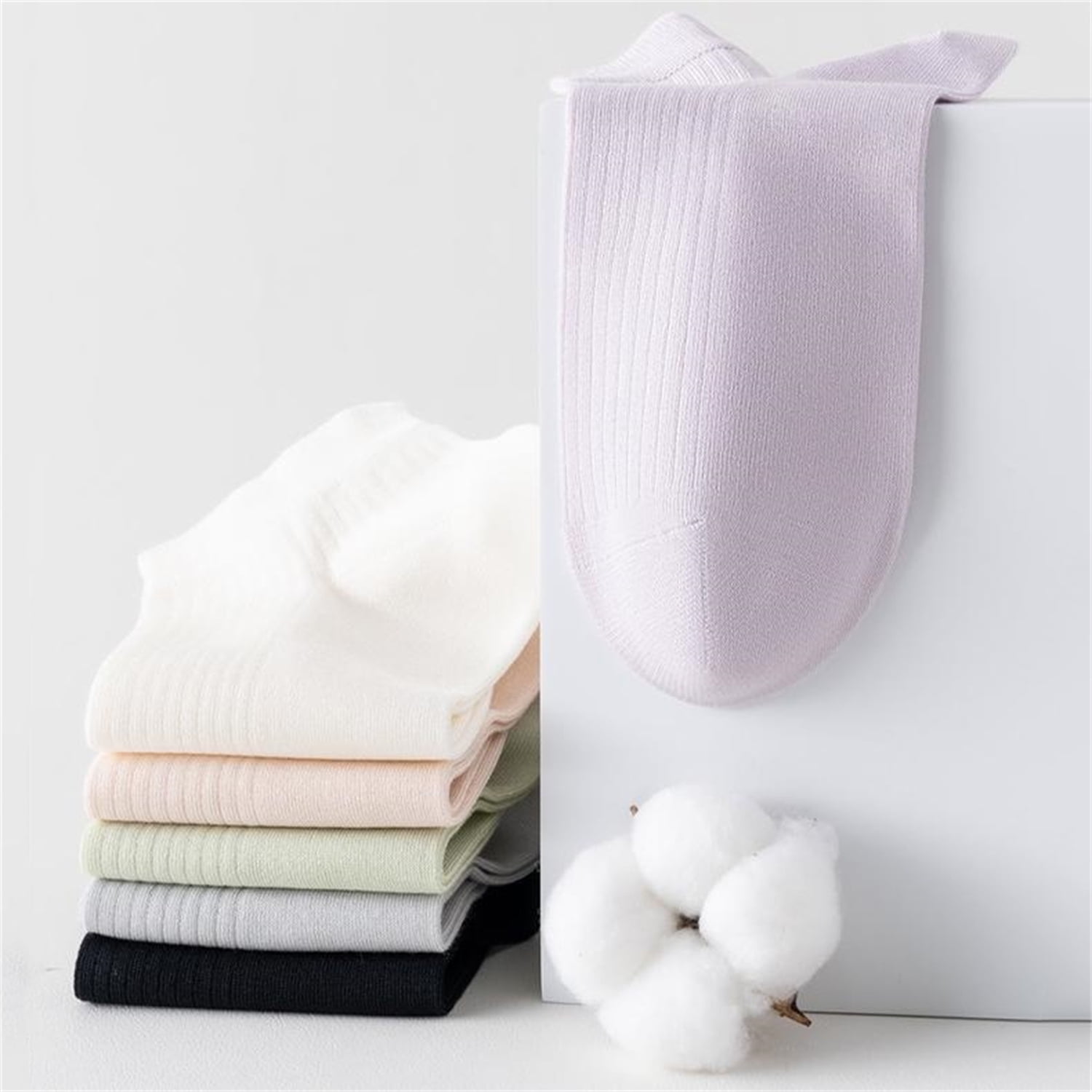 Sookeceks 6 Pairs Thin Modal Ankle Socks for Womens, Soft Breathable Lightweight Ankle Socks for Casual Size 5-9