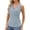 Blue, variant on Vest Tops for Women Summer Tops Women's V Neck Sleeveless Button Slim Vest Fashionable Casual Top A New Day Tops for Women
