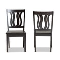 thumbnail image 6 of Baxton Studio Fenton Modern and Contemporary Transitional Dark Brown Finished Wood 2-Piece Dining Chair Set, 6 of 8