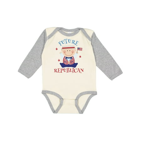 

Inktastic Future Republican Baby Gift Baby Boy or Baby Girl Long Sleeve Bodysuit