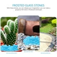 thumbnail image 4 of 2 Bags Decorative Frosted Glass Stones Fish Tank Landscape Glass Stone Decor, 4 of 8