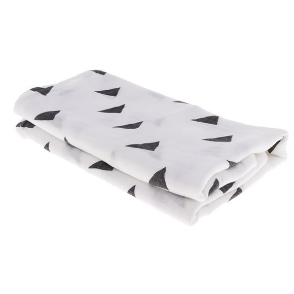 Baby Blanket Muslin Bamboo Fiber Newborn Swaddle Blanket 47''x 47'' Triangle