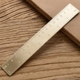 thumbnail image 1 of Vintage Brass Straight Ruler For Students Creative Metal Triangle Ruler Protractor Stationery Measuring Tool School Supplies New, 1 of 5