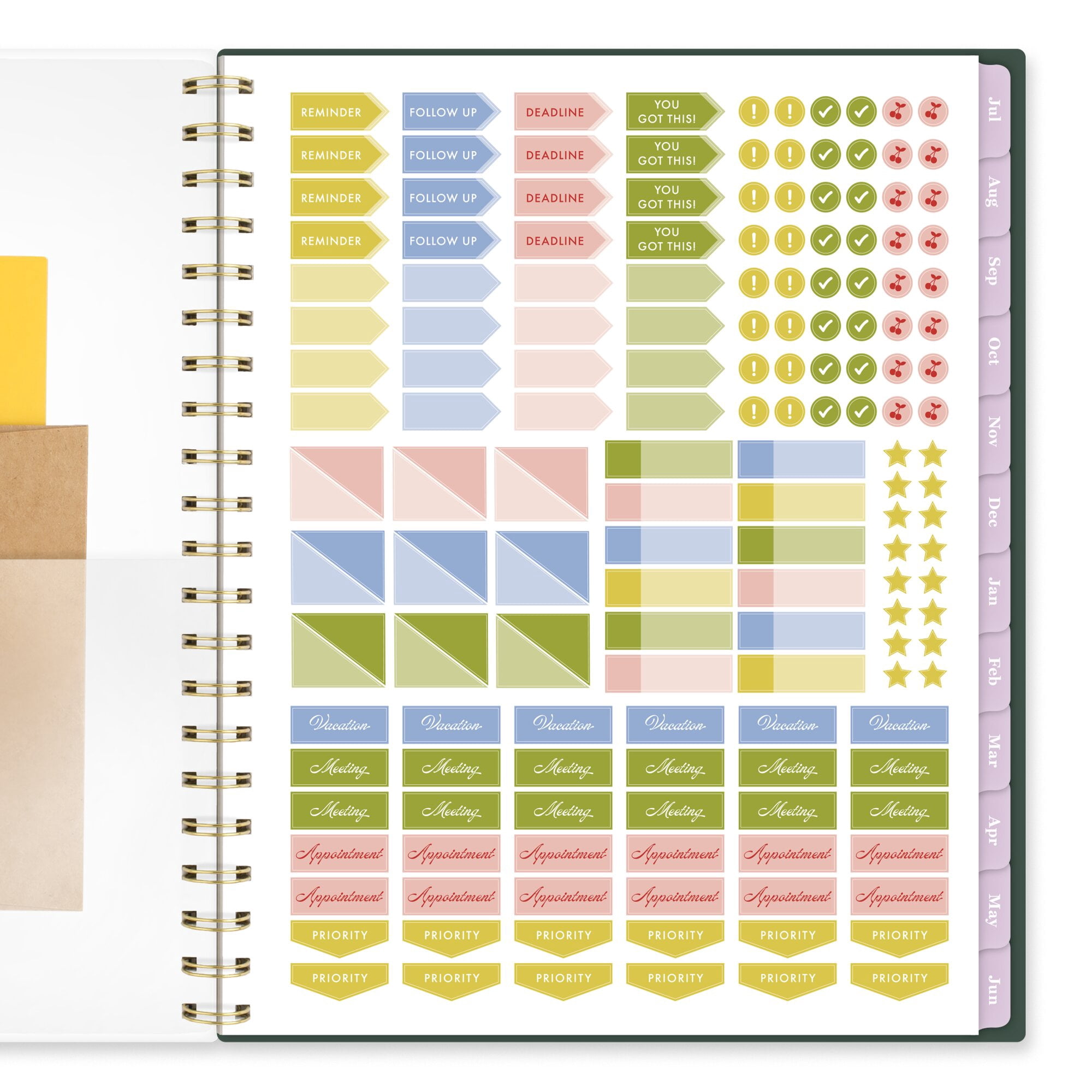 Cherrywood Lane for Mead Cambridge Academic 2026-2027 Weekly Monthly Planner
