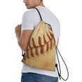 thumbnail image 3 of Kdxio Vintage Baseball Print Drawstring Backpack Bag,Waterproof Draw String Back Sack, Gym Drawstring Bags Swim Bag For Unisex, 3 of 9