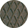 thumbnail image 1 of Ahgly Company Machine Washable Indoor Round Transitional Chocolate Brown Area Rugs, 3' Round, 1 of 7