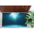 thumbnail image 5 of Sun Rays Underwater Rugs, Blue Rugs, Coastal Rug, View Rug, Pattern Rug, Dining Room Rug, Custom Rug, Bathroom Rug, Wall Hanging Rug, 3.3'x9.2' - 100x280 cm, 5 of 5