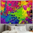 thumbnail image 2 of PRATYUS Colorful Tapestry 80s 90s Hippie Hip Hop Tapestry Graffiti Paint Splash Grunge Tapestries Wall Hanging Art for Bedroom Living Room Dorm Decor 40x60inch, 2 of 6