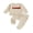 Khaki, variant on BemeyourBBs Toddler Baby Boy Girl Valentines Day Outfits Loved Letters Embroidery Sweatshirt and Pants Set Spring Fall Winter Clothes