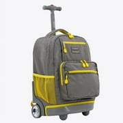 J WORLD Sunlight 18 Rolling Backpack, Grey