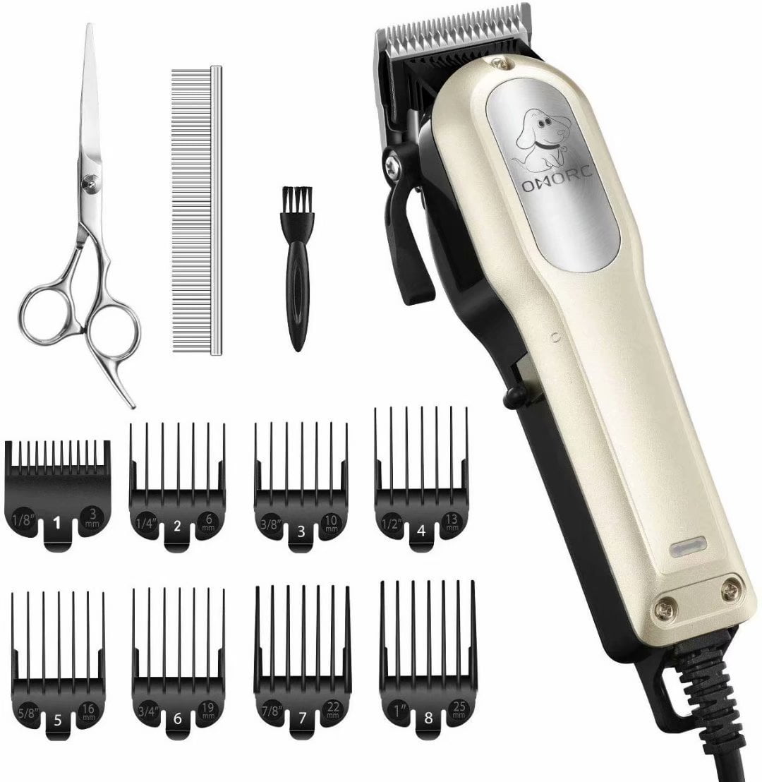 Rechargeable Pet Trimmer Professional Quiet Hair Clippers with Comb Guides for Small Medium Larger Dogs HeiYi Dog Clippers Kit for Grooming 