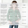 thumbnail image 4 of TGSLY Girls' Plaid Button Down Shirts Lightweight Soft Henley Long Sleeve Tops Relaxed Fit Casual Fall Regular Shoulder Blouses 14-16 Years, 4 of 7