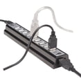 thumbnail image 3 of Cateissary Hub divisor USB 2,0 de 10 puertos con cargador, expansor de ordenador, adaptador de corriente de datos de carga portátil, accesorio Juegos de teclado y mouse para computadora, 3 of 6