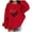 Red-b, variant on Hoodies for Teen Girls Boys Valentines Sweatshirt Kids Oversized Long Sleeve Pullover Shirt Trendy Preppy Clothes Girl's Solid Long Sleeve Red 6-7Y