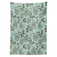 thumbnail image 3 of Ambesonne Floral Tablecloth Rectangular Table Cover, Romantic Inspirations, 52"x70", Seafoam Sage Green, 3 of 4