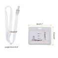 thumbnail image 2 of Uxcell 10.2x8cm Horizontal Clear Window ABS ID Badge Holder with Lanyard White, 2 of 6
