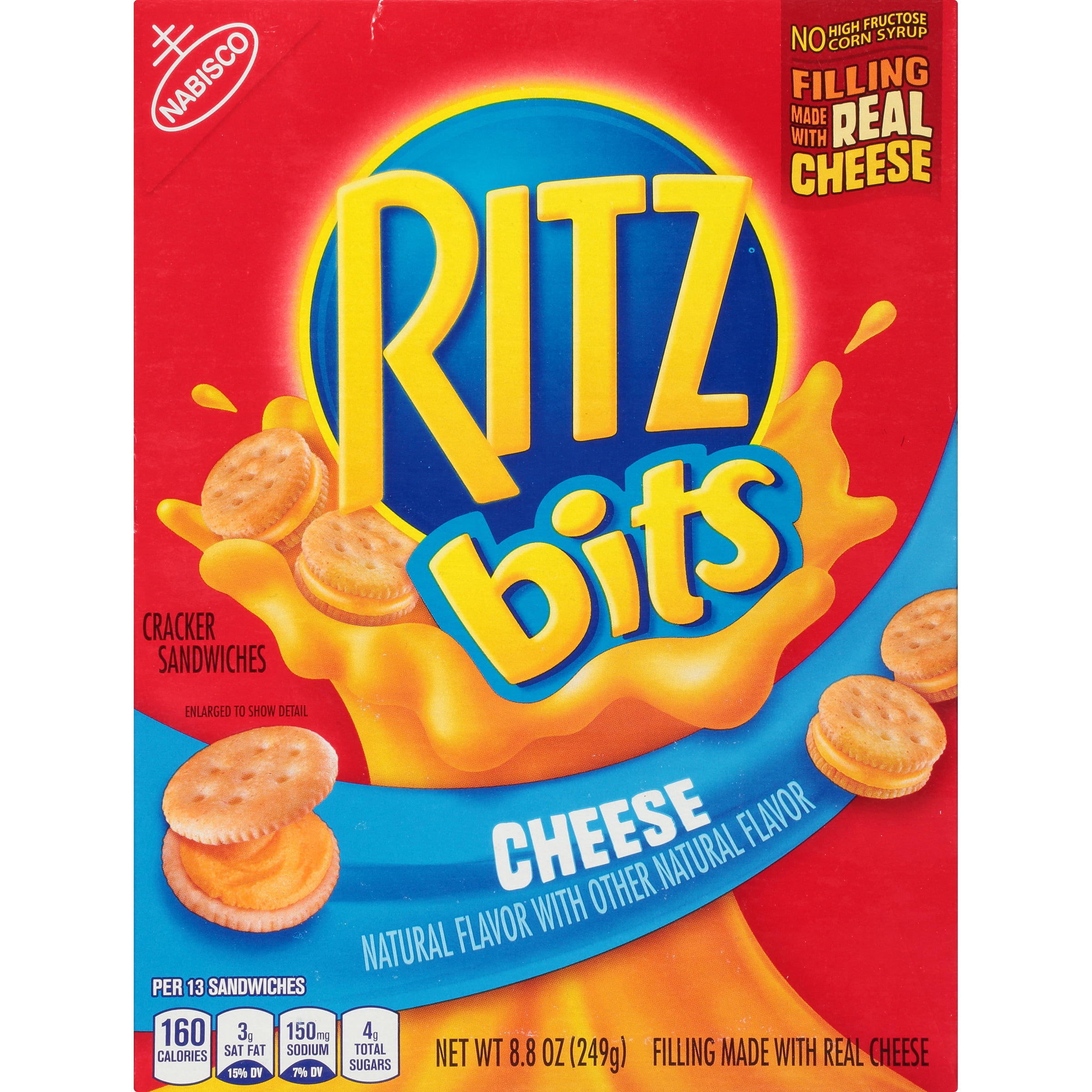 Nabisco Ritz Bits Cheese Cracker Sandwiches, 8.8 Oz.