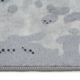 thumbnail image 3 of KUKOON Silver Grey Marble Contemporary Washable Area Rug, 3 of 5