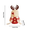 thumbnail image 3 of ¡Rebaja Especial!, Muñeco navideño, gorro de punto, muñeco con astas, muñeco Rudolf sin rostro, adorno de escritorio para decoración Akmoler, 3 of 9