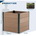 thumbnail image 3 of Wooden Horticulture Raised Garden Bed Elevated Planting Planter Box for Flowers/Vegetables in Backyard/Patio Outdoor, 3 of 6