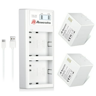 Powerextra LP-E10 2 Pack Battery and LCD Dual USB Charger for
