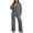 C1 Grey, variant on 2 Piece Sweatsuits for Women Oversized Fleece Sweatsuits Zip Sweatshirt with Sweatpants Tracksuit with Pockets