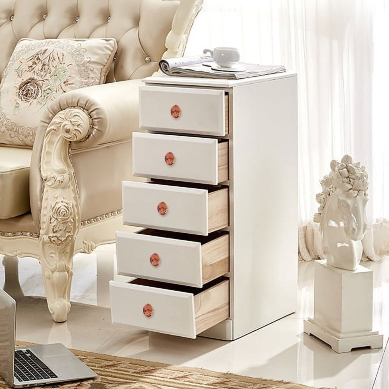 Crystal Glass Cabinet Knobs 30mm Diamond Shape Drawer Kitchen Cabinets Dresser Cupboard Wardrobe Pulls Handles
