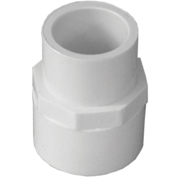 Genova Products 30175 PVC Reducing Coupling, 3/4 x 1/2