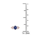 thumbnail image 3 of AoneJewelry 1.40 Carat Sapphire Gemstone & Diamond Heart Shape Ring In 14K Solid Rose Gold, 3 of 6