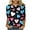 A-Black, variant on WREESH Women's 3/4 Sleeve Tops Valentine's Trendy Heart Printed Shirts Blouses Casual Summer Crew Neck T-Shirts Black