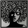 thumbnail image 2 of Cuadro Decorativo de Metal con Diseño afro Extra grande, 2 of 4