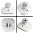 thumbnail image 3 of E27 Screw-in Ceiling Socket, E27 Garage Socket, Socket Holder for LED Bulb, Ceiling Light Base E27 Socket, White Plastic Lamp Base for Wall Lamp, Pack, 3 of 5