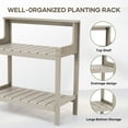 thumbnail image 3 of Naipo Potting Bench Table, HDPS Potting Bench with 4 Side Hooks, All-Weather Garden Table Work Station, Outdoor Potting Table for Porch, No Rust, No Fade, No Break, 360lbs Capacity, 3 of 8