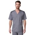 thumbnail image 1 of Maevn Mens EON Mesh Panel 3-Pocket V Neck TopPewter, Large, 1 of 2