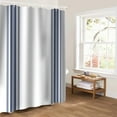 thumbnail image 5 of Abstract Geometric Blue Stripe, Bathroom Curtain 72 Inch Shower Curtain with Hooks, White Backdrop Waterproof Polyester Bath Curtain Washable Bathtub Curtain 48''x 72'', 5 of 6