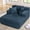 Blue, variant on AVENIX 66" Oversized Chaise Lounge Chair Indoor, Boneless Cloud Sofa Bed, No-Assembly Deep Seat Sleeper Couch for Living Room,3 Pillows,Corduroy Black