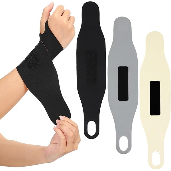 wonima44 3PCS Elastic Thin Wrist Brace Wrist Brace Strap Support for Carpal Tunnel Wraps Wrists Support Ultra-Thin Elastic Compression Wrists Wraps for Left Right Hand Fitness Sports Tennis