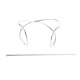 thumbnail image 1 of Pasadores decorativos de Metal Hugo para cabello largo plata, 1 of 8
