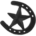 thumbnail image 4 of Clispeed Black Horseshoe Wall Decor with Star Sturdy Metal Hanging Ornament for Home Indoor Outdoor, 4 of 12
