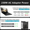 thumbnail image 4 of Cargador para Laptop Ruilezyo 230W Punta Cuadrada Slim Lenovo, 4 of 7