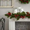 thumbnail image 4 of Nearly Natural 5ft. Magnolia Berry Pine Artificial Garland, 4 of 4