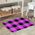 thumbnail image 5 of Kdxio Purple Black Buffalo Plaid,16" x 24", Non-Slip Front Door Mats,Outdoor Welcome Mat Washable, 5 of 9