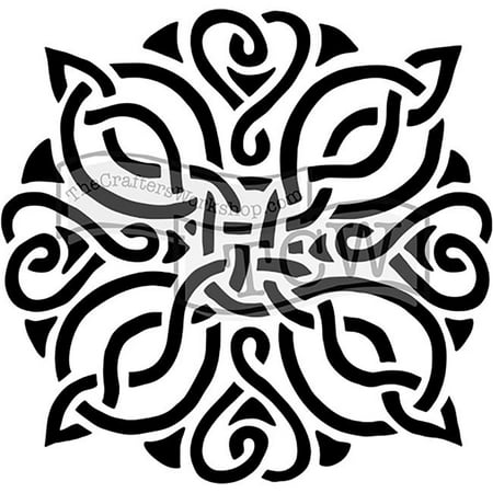 Knot Template - 6 x 6 in. Doodling Templates, Celtic Knot