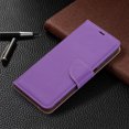 thumbnail image 4 of Mantto For Galaxy A13 5G Wallet Case with [RFID Blocking] Card Holder Kickstand Magnetic Wrist Strap, Premium Leather Flip Case Wallet TPU inner Shell For Samsung Galaxy A13 5G, Violet, 4 of 9