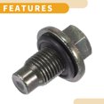 thumbnail image 6 of Unique Bargains Oil Drain Plug Pan Thread Repair No.1013938 - Car Sump Drain Nut Oil Drain Bolt - for Ford F150 Metal Bronze Tone 1, 6 of 6