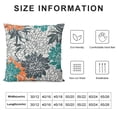 thumbnail image 5 of Acheng  Blue Aqua Oblong Throw Pillow Covers Orange Gray Floral Anchors Pattern Decorative Cushion Cases for Couch Sofa Bedroom  White, 5 of 5