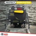 thumbnail image 7 of Rayne's World 100 Amp Heavy Duty Circuit Breaker Manual Reset DC 12-48V - Car Audio, Marine, Truck, Trolling Motor, Stereo, RV, Solar Power - 2 Pack, 7 of 7