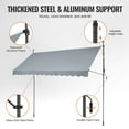 thumbnail image 2 of VEVOR 138x47" Patio Awning Retractable Awning Sunshade Shelter with Crank Handle, 2 of 10