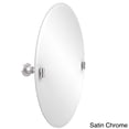 thumbnail image 5 of Allied Brass WS-91 Frameless Oval Tilt Beveled Edge Wall Mirror, Antique Pewter, 5 of 5