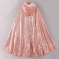 thumbnail image 4 of Cape Princesse à Sequins Colorés pour Filles - Costumes de Fête d'Anniversaire d'Halloween, 4 of 5